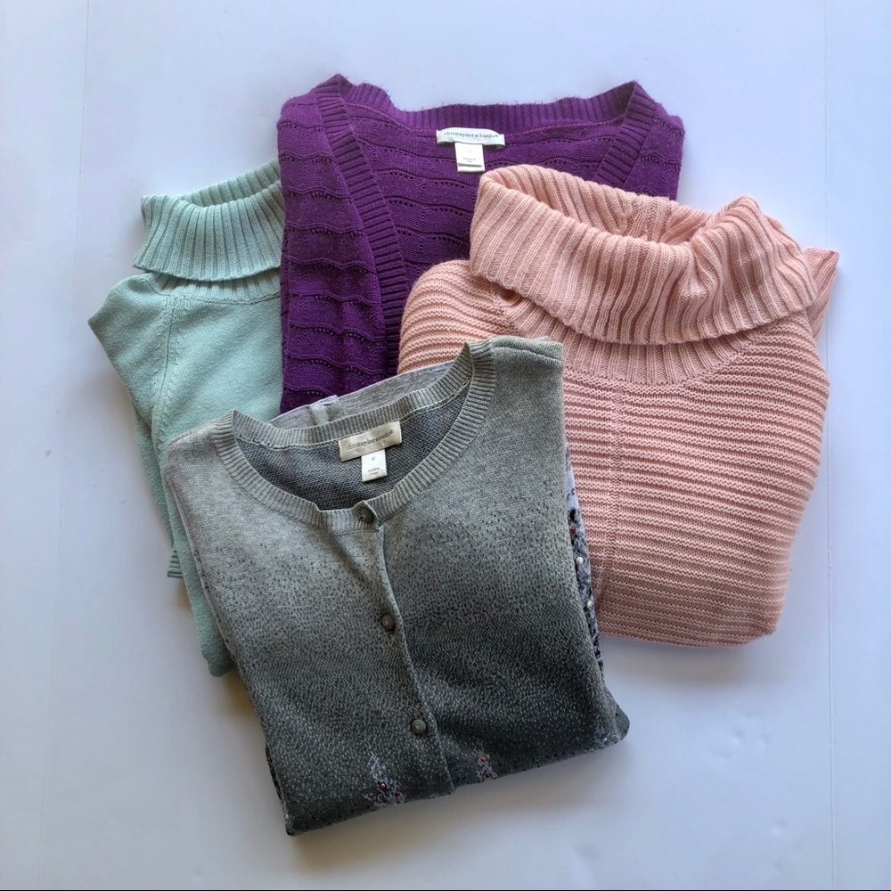 Set of four sweaters